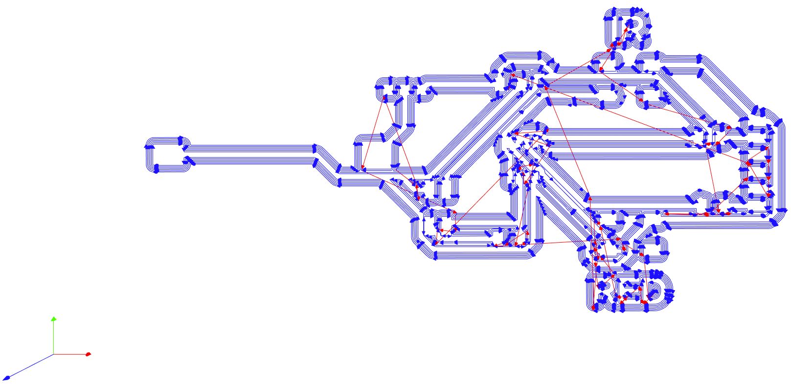 light remote traces toolpath